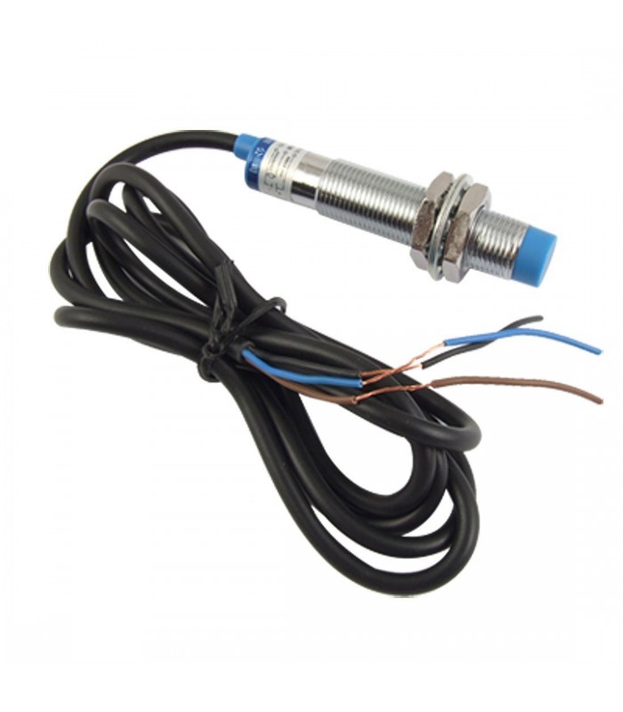 LJ12A3-4-Z/BY PNP NO 3-wire Cylindrical Inductive Proximity Sensor Approach Switch, DC 6V - 36V, 4 mm