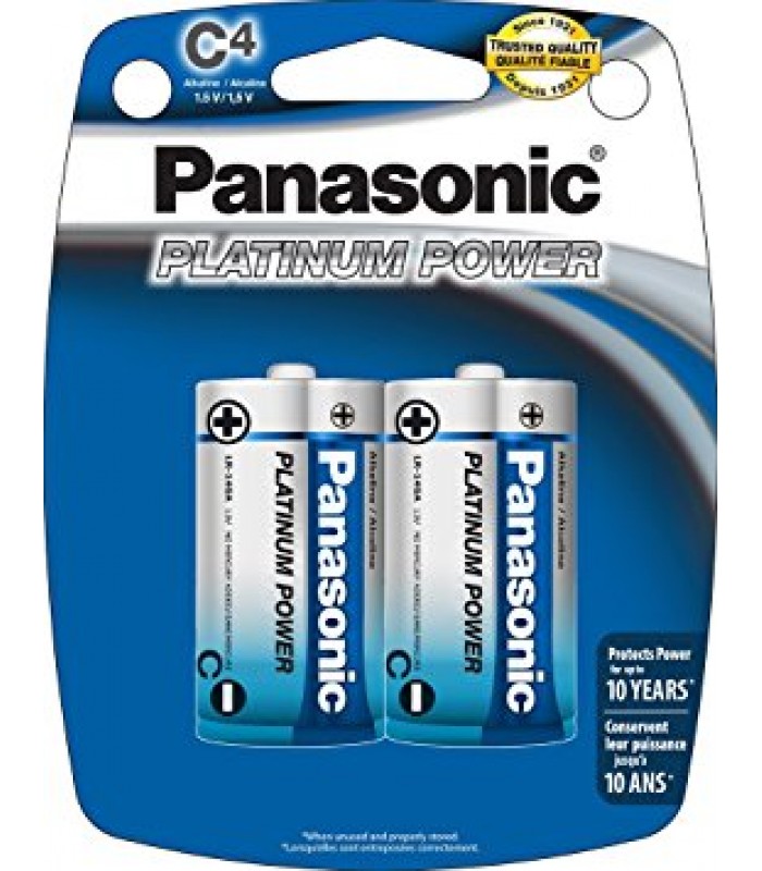 Piles alcaline Panasonic Platinum Power C - Paquet de 4