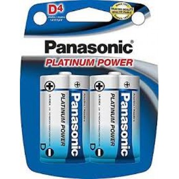 Piles alcaline Panasonic Platinum Power D - Paquet de 4