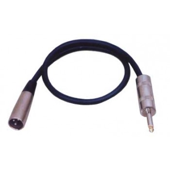 Câble XLR 3 broches mâle à 1/4 mono mâle 10 pieds de Power Pro Audio