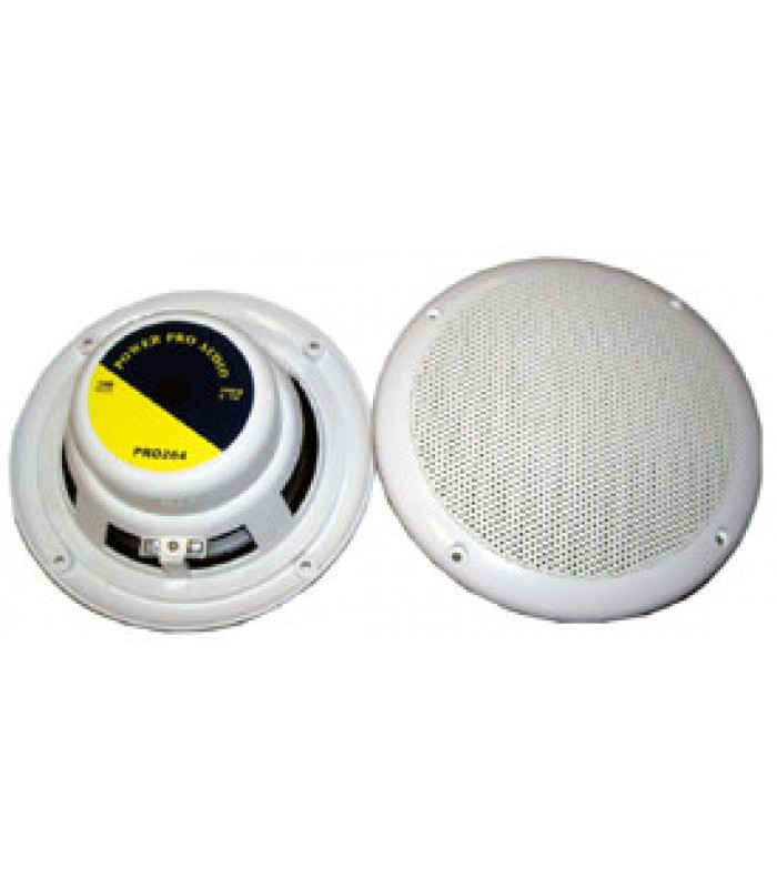 Haut-parleurs coaxiaux marins de 6,5 po 200 Watts de Power Pro Audio