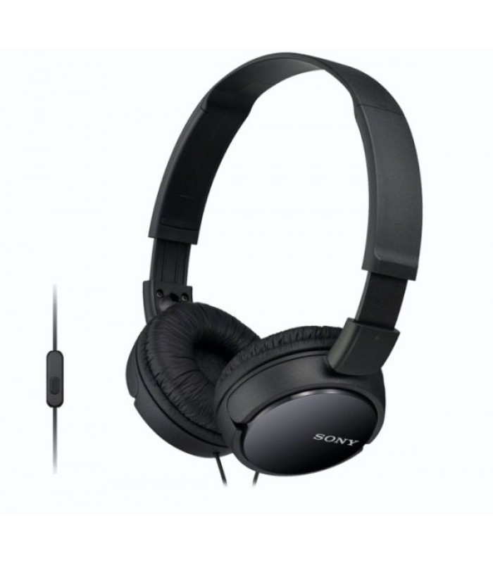 SONY MDRZX110AP-BLK BLACK - Stereo Headphones with Remote and Mic, Apple/Android