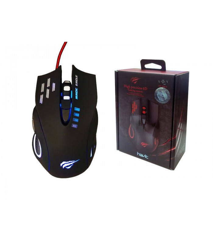 Havit HV-MS731 USB2.0 Souris de Jeu 6D Haute Précision