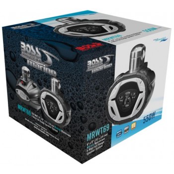 BOSS Audio 6 x 9 in. 550W 4-Way Waterproof Waketower Boat Marine