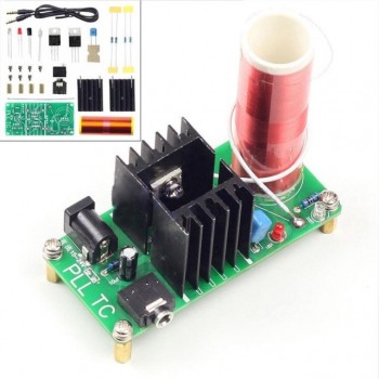 Mini Tesla Coil Plasma Speaker Kit Electronic Field Music 15W DIY