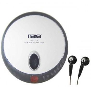 NAXA NPC319-BLK Personal CD Player - Black