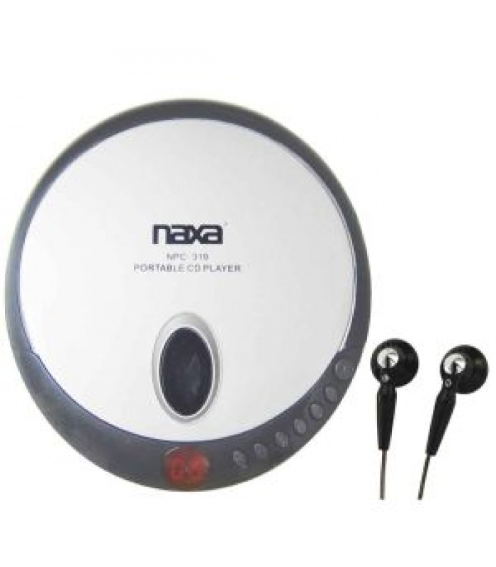 NAXA NPC319-BLK Personal CD Player - Black