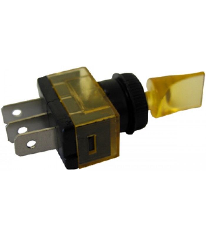 Pico Automotive Illuminated SPST Duckbill Switch On/Off Amber 12V