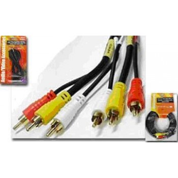 Ensemble de câbles pour appareils audio-vidéo 6 pi. de Wellson