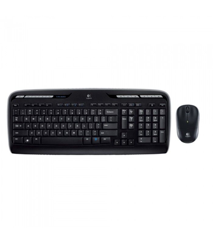 Logitech Wireless Desktop Mk320 With Keyboard and Portable Mouse - Refurbished