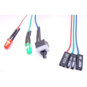 Desktop Case Reset SW H.D.D LED Pushbutton Switch