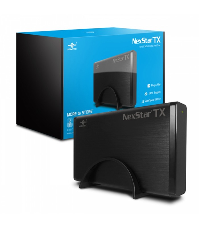 Vantec USB 3.0 Hard Drive External Enclosure for 3.5” SATA III 6Gbps HDD