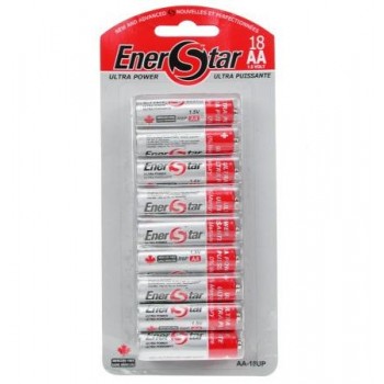 Enerstar AA Ultra Power batteries - Pack of 18
