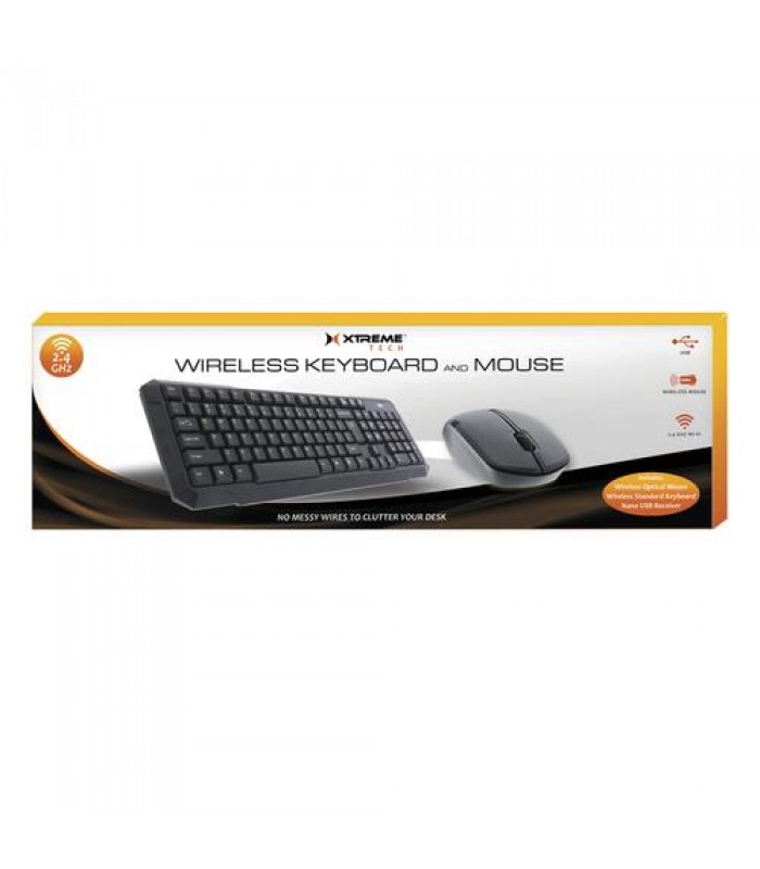 Ensemble Souris et clavier sans-fil 2.4Ghz de Xtreme