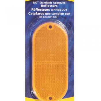 Nuvue Oval Reflector DOT Standards Approved - Yellow