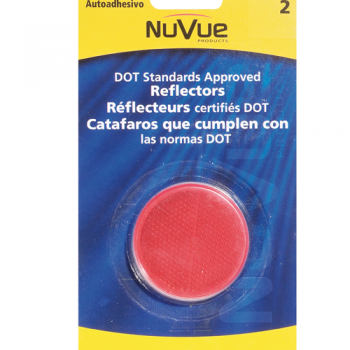 Réflecteurs ronds Rouge certifiés DOT de Nuvue