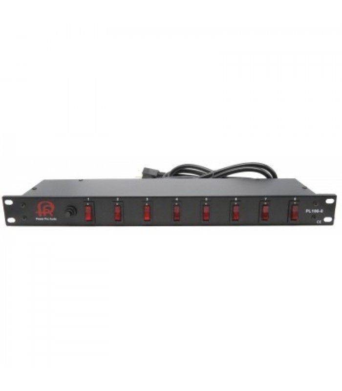 Power Pro Audio Eight Channel Switch Panel for Lightning