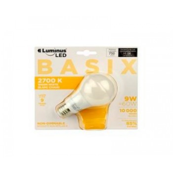 Luminus LED Basix 9 Watt A19 2700K Warm Light