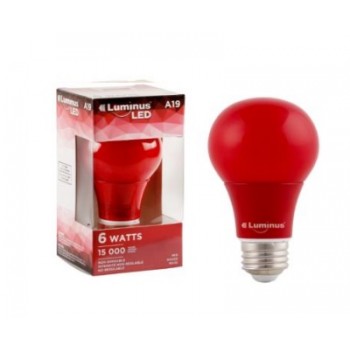 Luminus LED Basix 6 Watt A19 Red