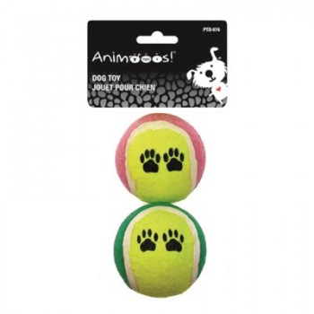 Jouets tennis pour chiens 6.5cm - emballage de 2