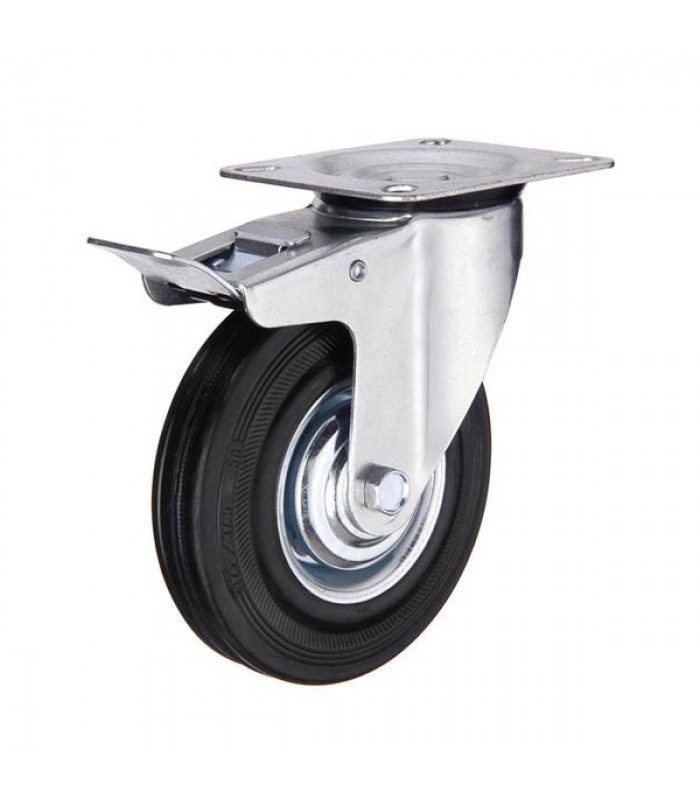 Swivel Caster with Brake - 132 lbs - 4 