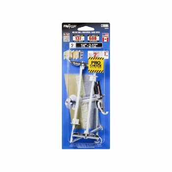 Cobra Toggle Anchor with Screw for Hollow Wall - 1/4 X 2-1/2 in. - Pack of 2