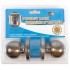 Tough Guard Door Lock Knob Privacy Antique Brass Finish