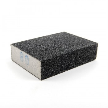 Sanding Sponge 4 in x 3 in x 1 in (80 Grit) Silicon Carbide