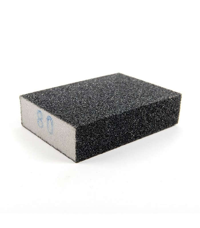 Sanding Sponge 4 in x 3 in x 1 in (80 Grit) Silicon Carbide