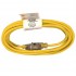 FlexiCord Extension Cord Outdoor SJTW 16/3 Lighted Single Tap Yellow - 15 ft / 4.57m