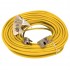 FlexiCord Extension Cord Outdoor SJTW 16/3 Lighted Single Tap Yellow - 100 ft / 30.48 m