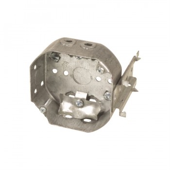 Octagonal Electrical Box w/ Clamps & J Bracket 4 in. 54151LB
