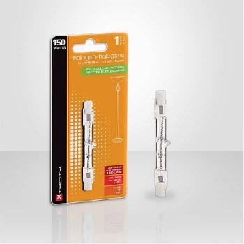 T3 J-Type Halogen Light Bulb - 78 mm - 130 V - 150 W - RSC Double Contact - Clear