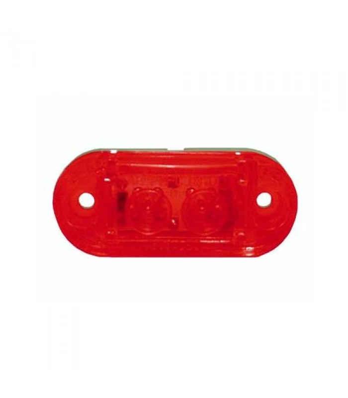 2-1/2 in. Oval Red 2-LED CL/MK. P2 Rated Clearance / Marker Lamp - Red