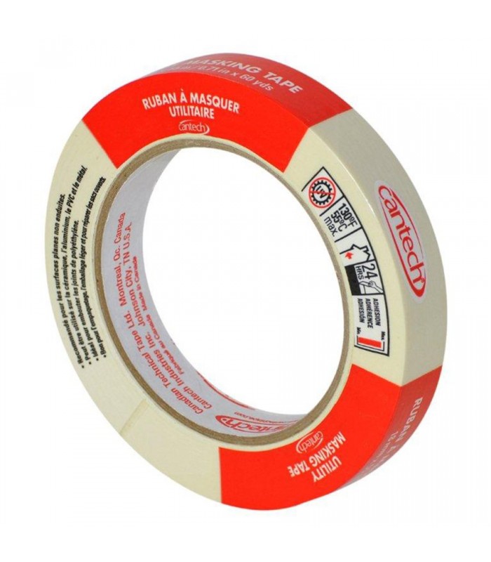 Cantech Ruban à masquer Beige 18mm x 55m