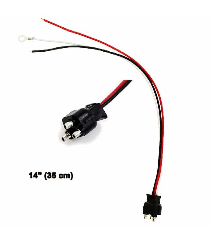 3 Way Wiring Harness with Ground Wire for Trailer - 35 cm