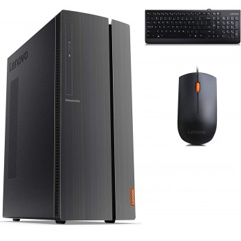 Lenovo IdeaCentre 510A 90J0007GCF Ordinateur de bureau AMD Ryzen 5 3400G 3.70GHz, 8Go RAM, 256Go SSD+1To HDD - Recertifié