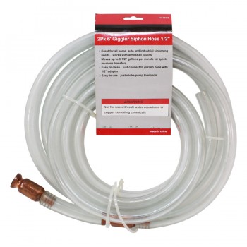 Tuyau-siphon automatique 1/2 po 6 pieds – Paquet de 2