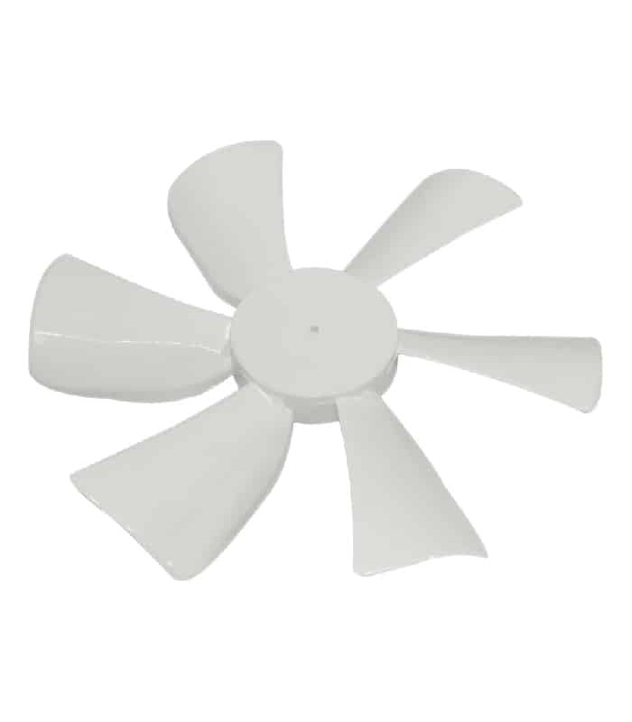 Pale de ventilateur de 6 po pour tige ronde de 0.094 po. - Blanc