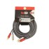 RedLink RCA Male to Male Stereo Cable - Grey - 8 m