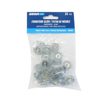 Ason Decor Furniture Glide - Clear 18 mm - Pack of 24