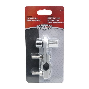 Roadpro Double Groove CB Antenna Horizontal Mirror Mount with SO-239 Stud Connector