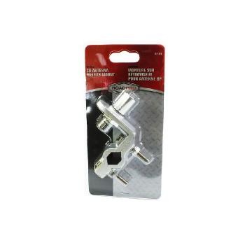 Roadpro Support d'antenne CB vertical à double rainure avec goujon SO-239 pour rétroviseur