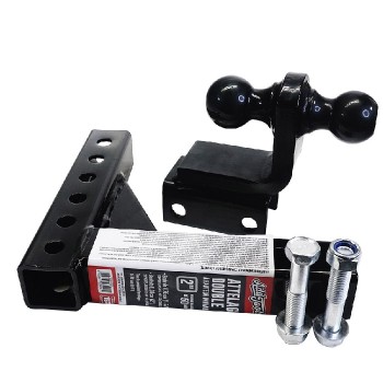 AddTools Ensemble d'attelage de remorque ajustable à 2 boules - 2 po.