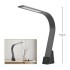 LED Desk Lamp with Phone Holder and USB Ports - Black