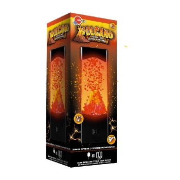 LED Lamp with Erupting Volcano - 22.86 cm