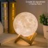 Moon-Shaped LED Lamp with Stand and Remote Control - 16 Colors - 14 cm