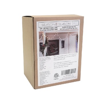 LED Light Guarland on White Cord - Indoor/Outdoor - 50 LED - 3000 K - 4.2 m