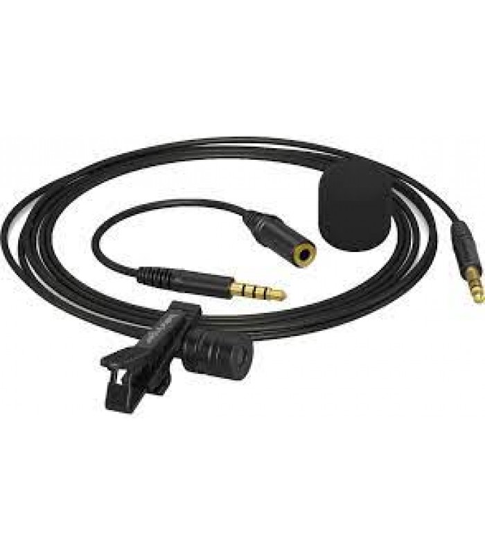 Behringer Professional-Grade Lavalier Cardioid Condenser Microphone for Mobile Devices - 3.5 mm