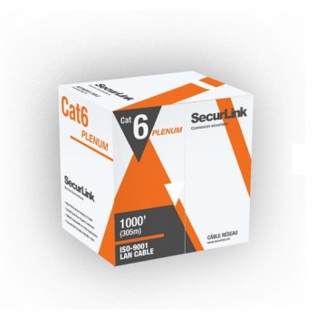 Securlink FT6 Plenum 304.8m (1000 ft) CAT6 Network Cable - White